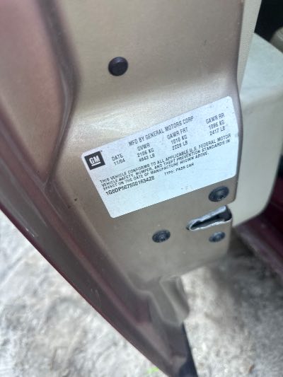 2006 Cadillac CTS Location - GM - Row 29 - Stock # H49079