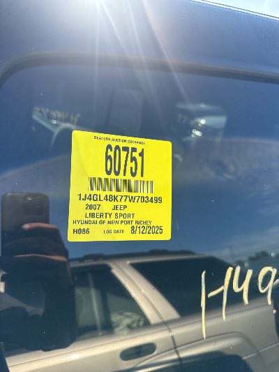 2007 Jeep Liberty Location - Chrysler - Row 42 - Stock # H49045