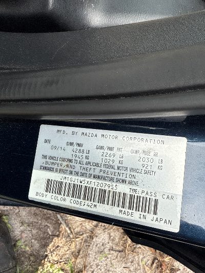 2015 Mazda Mazda6 Location - Imports - Row 16 - Stock # H49046