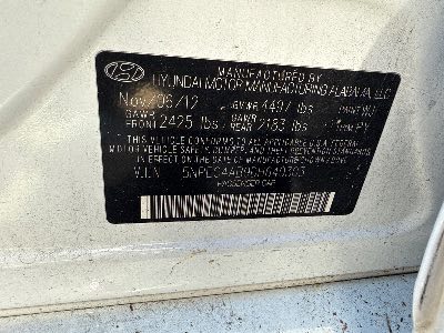 2013 Hyundai Sonata Location - Imports - Row 32 - Stock # H49197