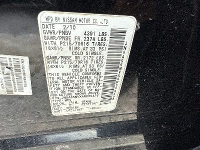 2010 Nissan Rogue Location - Imports - Row 31 - Stock # H49191