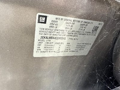 2012 GMC Terrain Location - GM - Row 38 - Stock # H49217