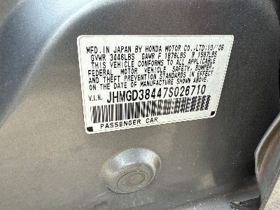 2007 Honda Fit Location - Imports - Row 32 - Stock # H49186