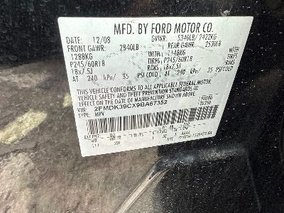 2009 Ford Edge Location - Ford - Row 32 - Stock # H49266