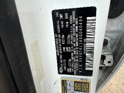 2016 Kia Optima Location - Imports - Row 3 - Stock # H49242