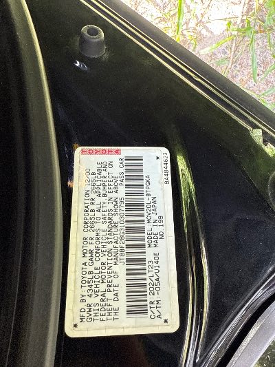 2001 Lexus ES 300 Location - Imports - Row 17 - Stock # H49231