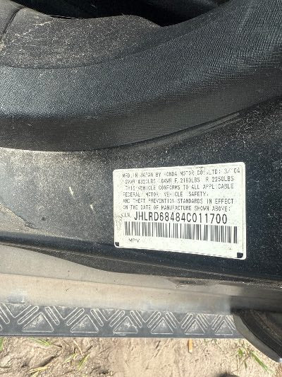 2004 Honda CR-V Location - Imports - Row 5 - Stock # H49080