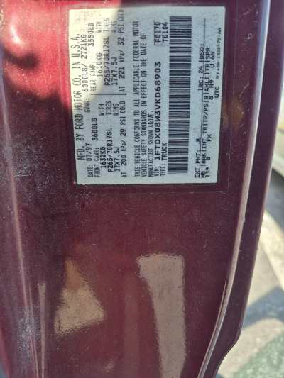 1997 Ford F-150 Location - Large Trucks & Vans - Row 23 - Stock # H49065