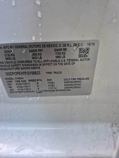 2015 Chevrolet Silverado 1500 Location - Large Trucks & Vans - Row 25 - Stock # H49003