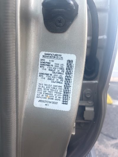 2001 Infiniti QX4 Location - Imports - Row 3 - Stock # H49311