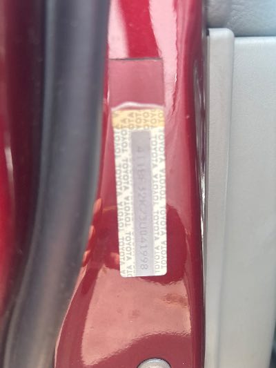 2003 Toyota Camry Location - Imports - Row 7 - Stock # H49501