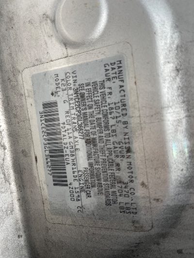 2016 Nissan Versa Note Location - Imports - Row 44 - Stock # H50608