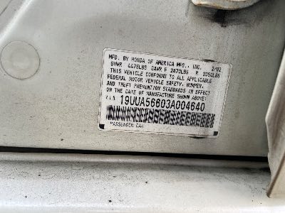 2003 Acura TL Location - Imports - Row 20 - Stock # H50588