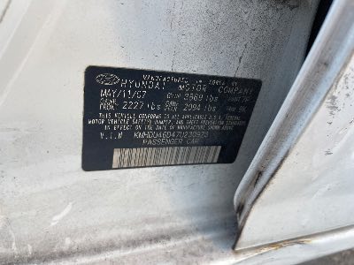 2007 Hyundai Elantra Location - Imports - Row 22 - Stock # H50681