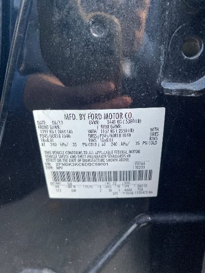 2013 Ford Edge Location - Ford - Row 33 - Stock # H50391