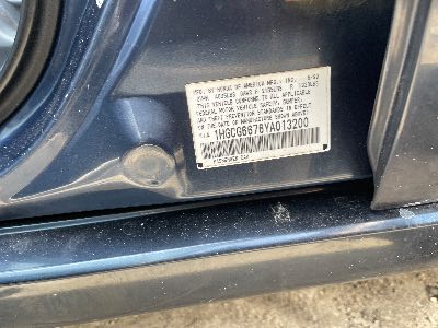 2000 Honda Accord Location - Imports - Row 21 - Stock # H50400