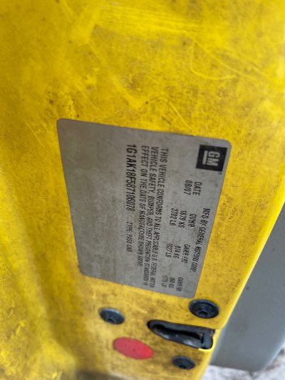 2008 Chevrolet Cobalt Location - GM - Row 26 - Stock # H50732