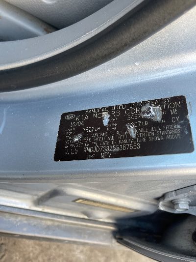 2005 Kia Sorento Location - Imports - Row 1 - Stock # H50851