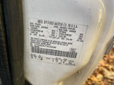 2001 Ford F-250 SD Location - Large Trucks & Vans - Row 27 - Stock # H50878