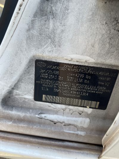 2009 Hyundai Sonata Location - Imports - Row 43 - Stock # H50938