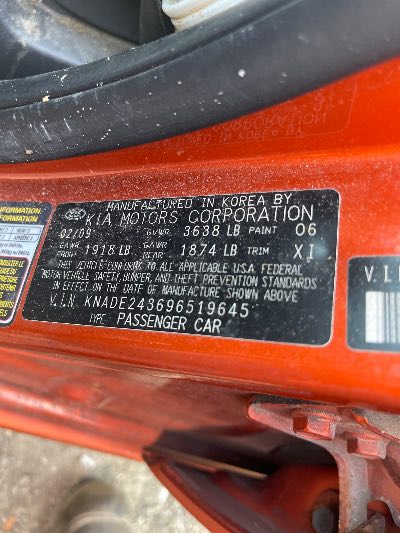 2009 Kia Rio5 Location - Imports - Row 45 - Stock # H50978