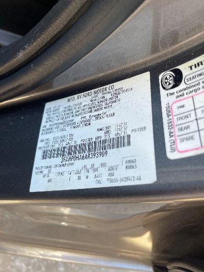 2010 Ford Fusion Location - Ford - Row 35 - Stock # H50956