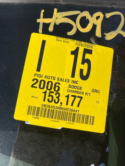 2006 Dodge Charger R/T Location - Chrysler - Row 42 - Stock # H50928