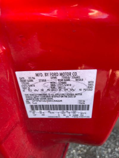 2006 Ford F-150 Location - Large Trucks & Vans - Row 30 - Stock # H51022