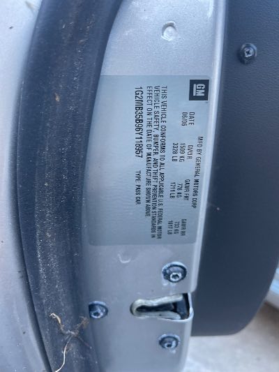 2006 Pontiac Solstice Location - GM - Row 27 - Stock # H51014