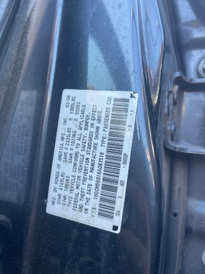 2006 Honda Accord Location - Imports - Row 5 - Stock # H51110