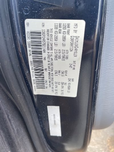 2007 Dodge Grand Caravan Location - Chrysler - Row 45 - Stock # H51108