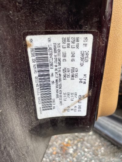 1996 Jeep Grand Cherokee Location - Chrysler - Row 45 - Stock # H51145