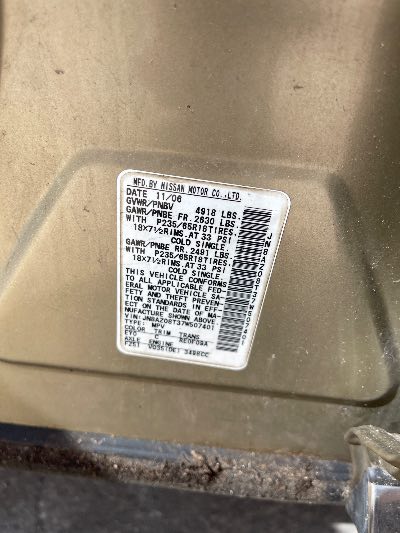 2007 Nissan Murano Location - Imports - Row 9 - Stock # H51219