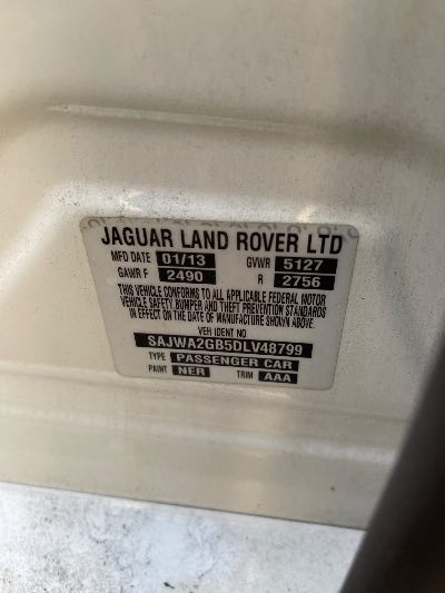 2013 Jaguar XJ-Series Location - Imports - Row 42 - Stock # H51448
