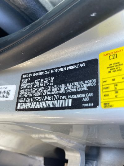 2013 BMW X1 Location - Imports - Row 22 - Stock # H51473