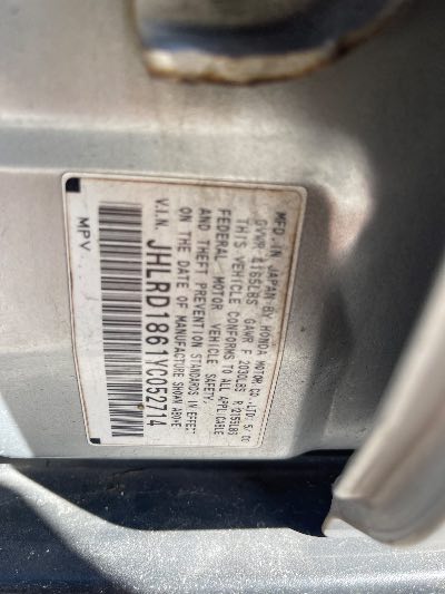 2000 Honda CR-V Location - Imports - Row 21 - Stock # H51479