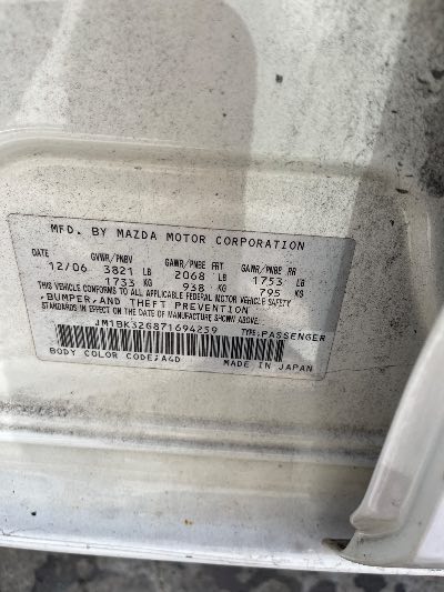 2007 Mazda MAZDA3 Location - Imports - Row 22 - Stock # H51465