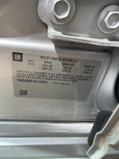 2010 Cadillac CTS Location - GM - Row 37 - Stock # H51458