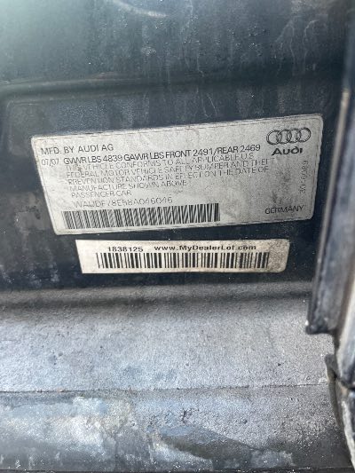 2008 Audi A4 Location - Imports - Row 22 - Stock # H51497