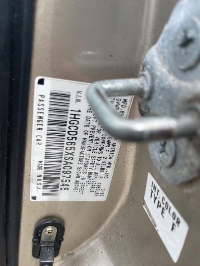 1995 Honda Accord Location - Imports - Row 23 - Stock # H51501