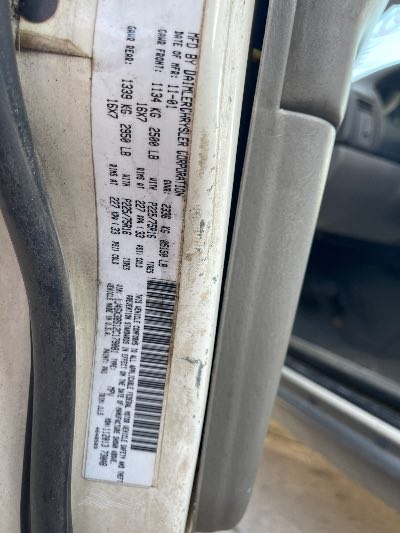 2002 Jeep Grand Cherokee Location - Chrysler - Row 40 - Stock # H51464