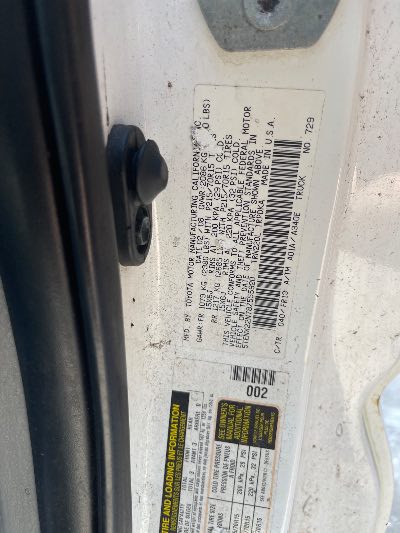 2008 Toyota Tacoma Location - Large Trucks & Vans - Row 18 - Stock # H51662