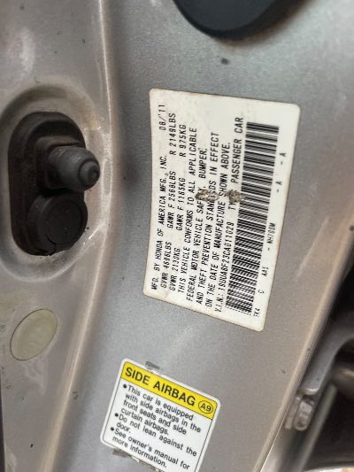 2012 Acura TL Location - Imports - Row 14 - Stock # H51715