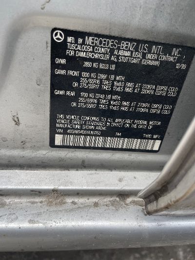 2000 Mercedes-Benz M-Class Location - Imports - Row 3 - Stock # H51774