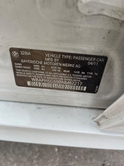 2011 BMW 3-Series Location - Imports - Row 5 - Stock # H51795