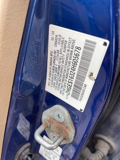 2004 Honda Civic Location - Imports - Row 5 - Stock # H51776