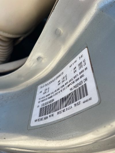 2001 Chrysler Sebring Location - Chrysler - Row 44 - Stock # H51897