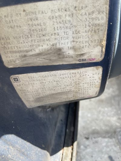 1994 Buick Roadmaster Wagon Location - GM - Row 29 - Stock # H51937