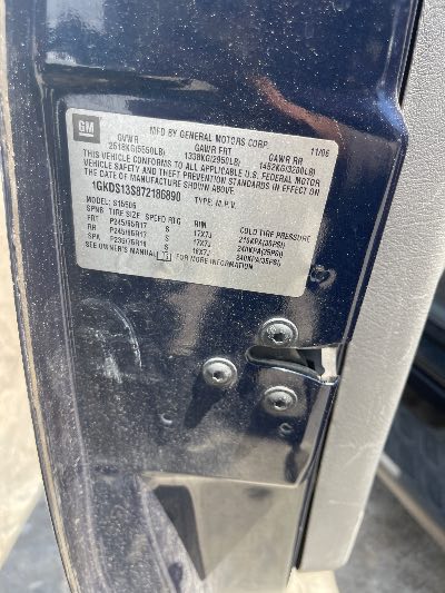 2007 GMC Envoy Location - GM - Row 27 - Stock # H51928