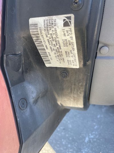 2003 Saturn ION Location - GM - Row 28 - Stock # H51935